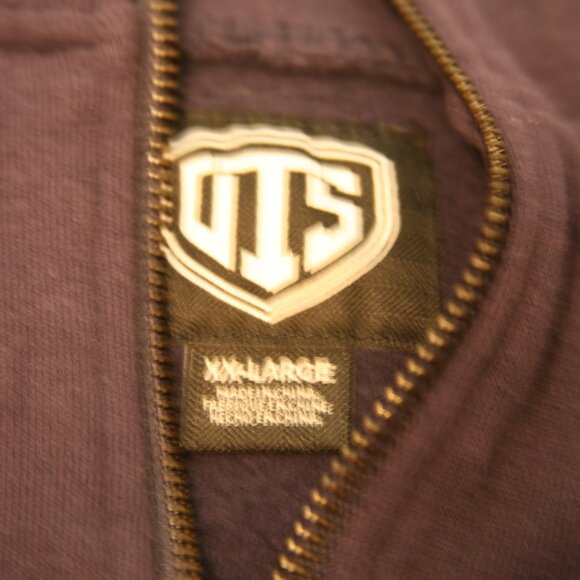 Seattle Seahawks Men's Quarter Zip Sweatshirt, Size XXLarge, Navy Blue - Picture 2 of 3